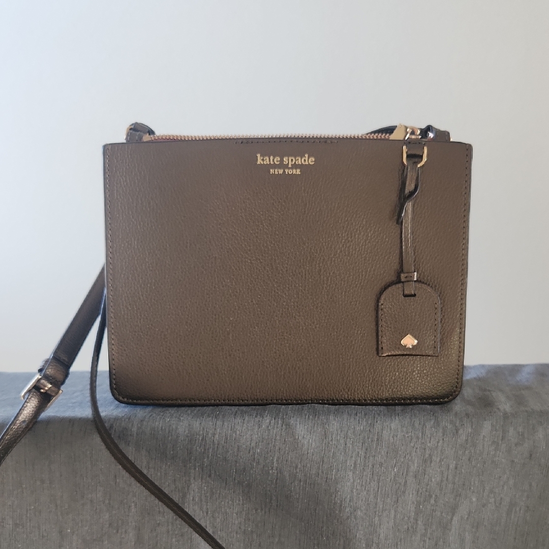 Kate Spade Eva Metallic Brown Crossbody Bag